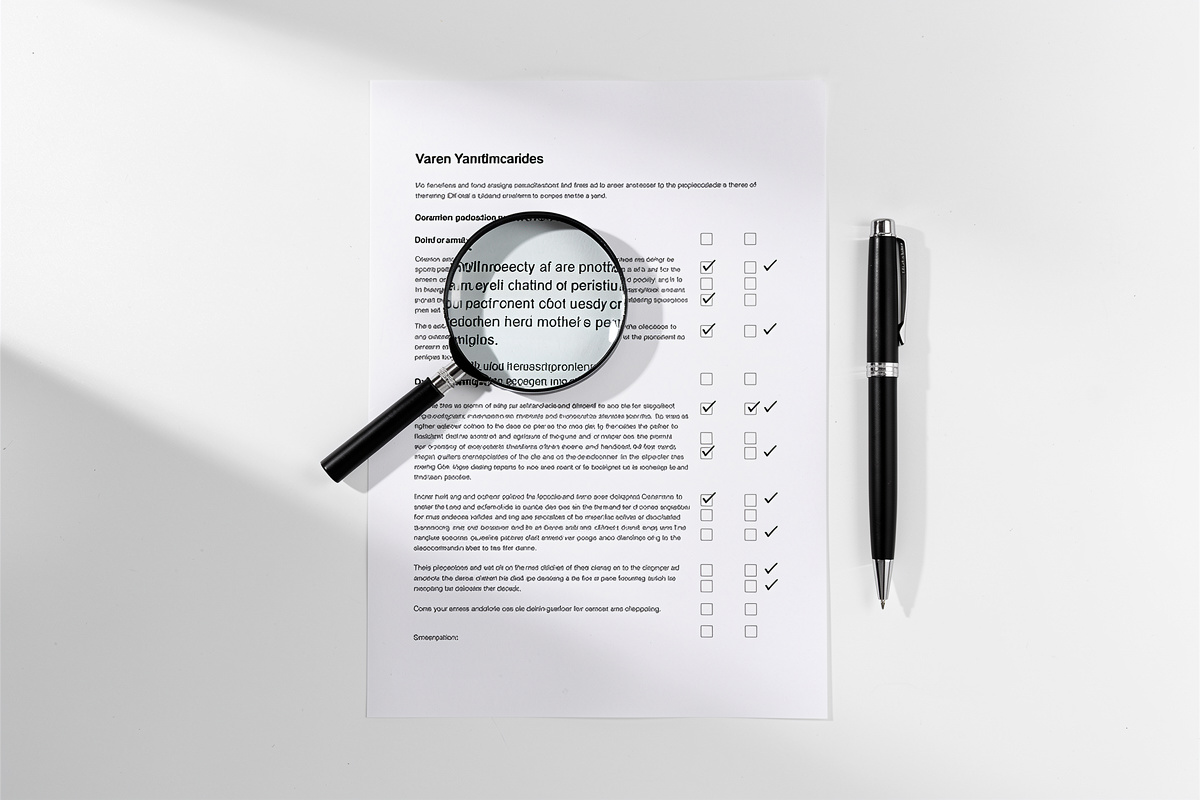 Document de devis ravalement facade avec mentions légales vérifiées à la loupe sur un bureau professionnel
