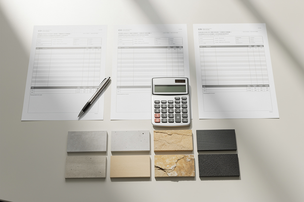 Comparaison de trois devis détaillés pour une entreprise ravalement facade