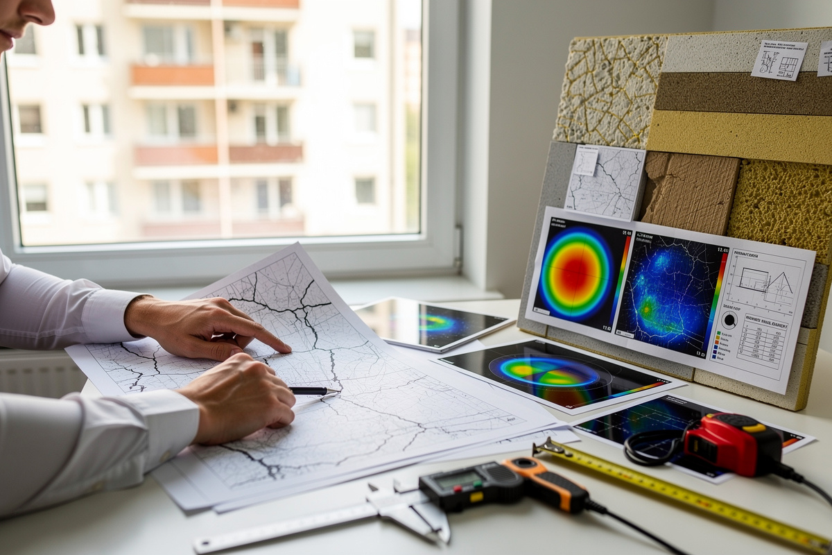 Diagnostic façade pour une ite copropriete avec relevés techniques, fissures et façade d’immeuble