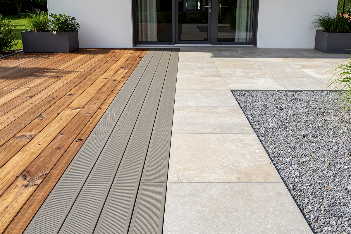 Choix de revêtement de terrasse pour un aménagement extérieur durable et facile à entretenir