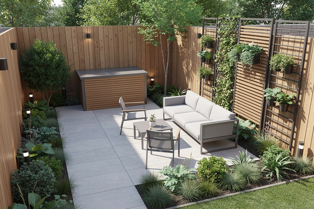 Aménagement jardin d’un petit espace avec circulation fluide et usages hiérarchisés