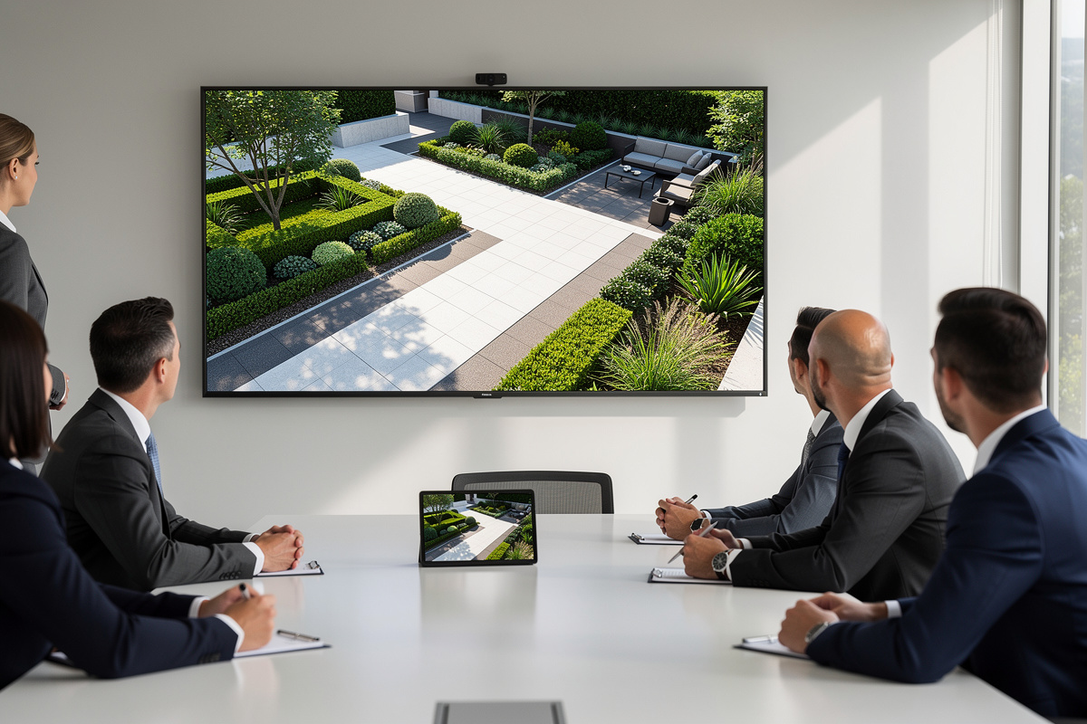 Maquette 3D extérieur pour valider plus vite un projet paysager