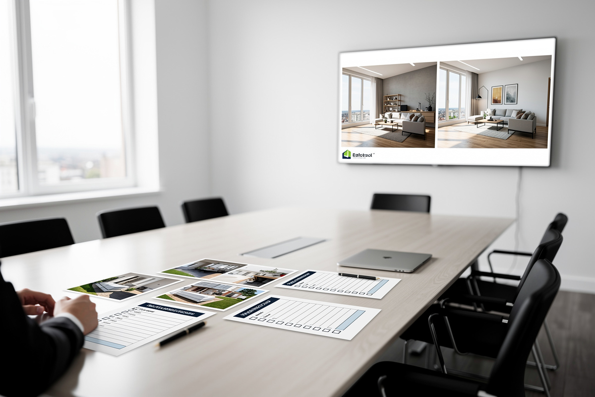 Validation des visuels immobiliers avant diffusion avec checklist de publication