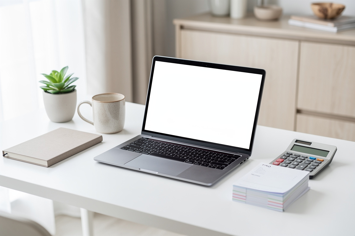 Espace de travail avec budget et accessoires pour la faq home staging prix