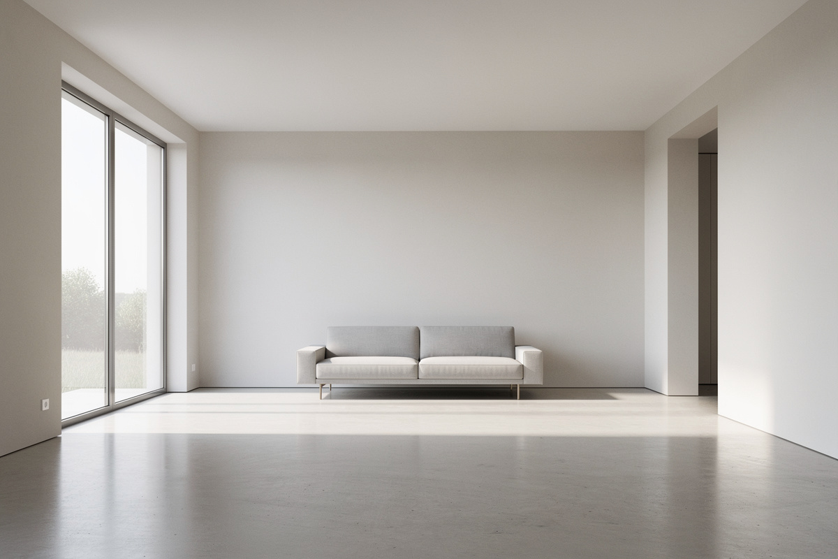 Photo source crédible pour IA décoration intérieure dans une pièce vue en grand angle