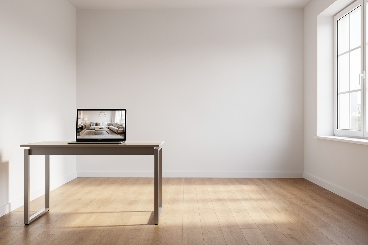 Transformer une photo vide en avant/après avec un logiciel home staging gratuit