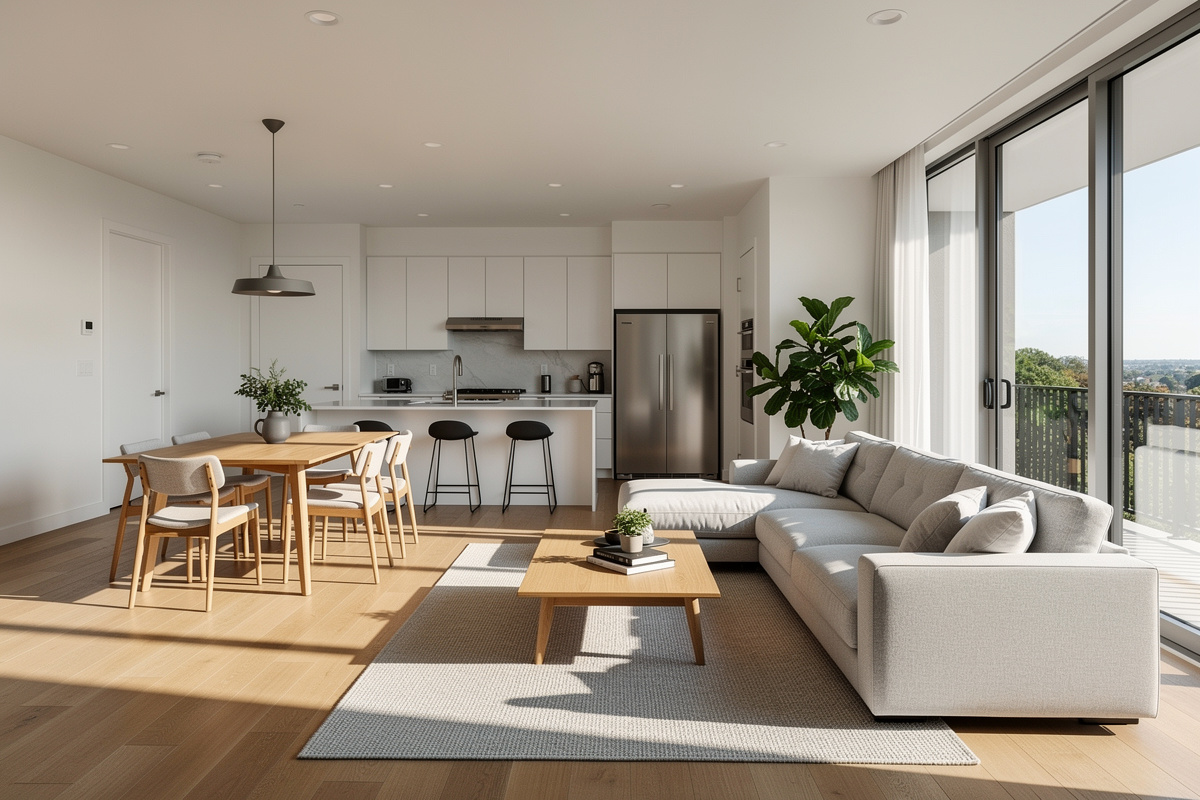 Photo immobiliere crédible illustrant les erreurs IA à éviter