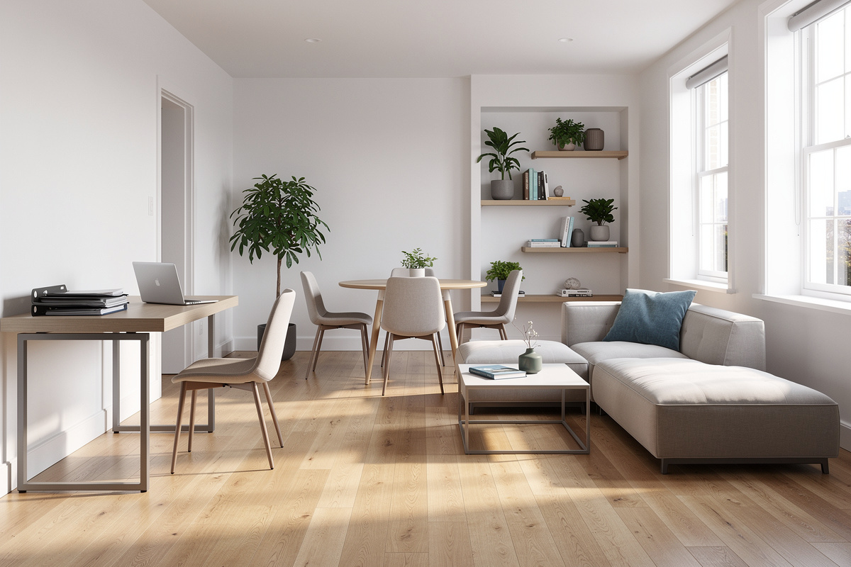 Photo interieur IA adaptée à la vente, la location, la rénovation et une annonce immobilière plus attractive.