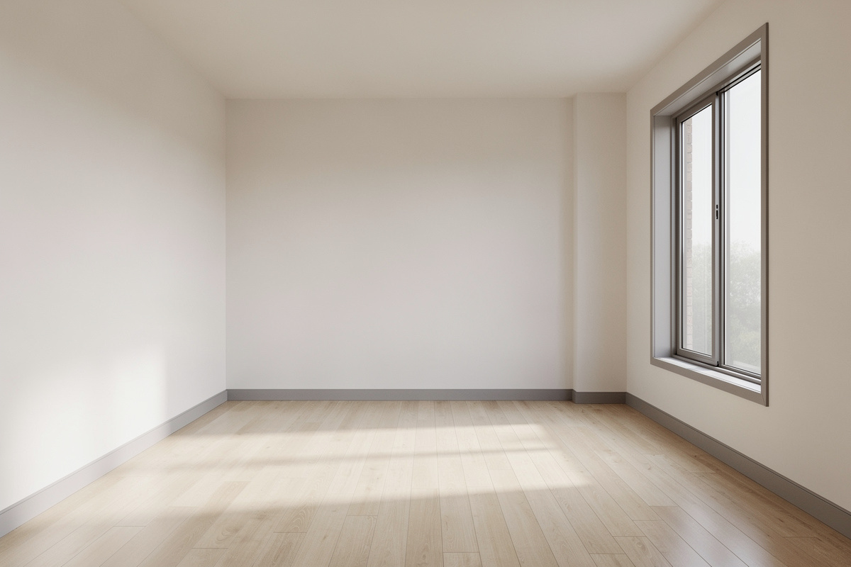 Photo source propre pour un prompt IA déco dans un salon lumineux et dégagé.