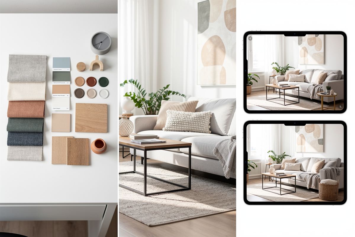 Prompt IA déco par cas d’usage avec moodboard, home staging virtuel et transformation d’intérieur.