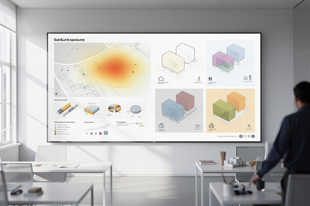 Analyse de site bim ia avec variantes volumétriques et couches de contraintes urbaines
