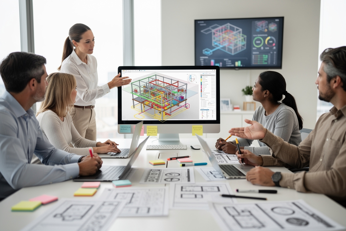 Limites bim ia avec contrôle qualité, vérification des données et bonnes pratiques en agence