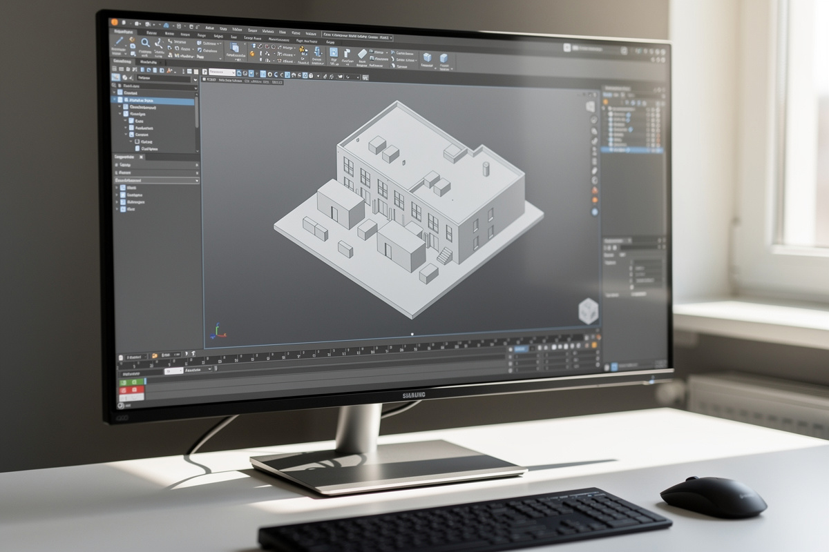 Nettoyage d’une maquette 3D avant export maquette 3d dans un logiciel d’architecture
