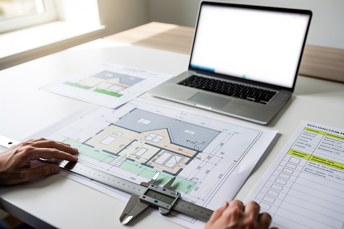 Mini-checklist de contrôle qualité pour vérifier une insertion graphique avant dépôt du permis.